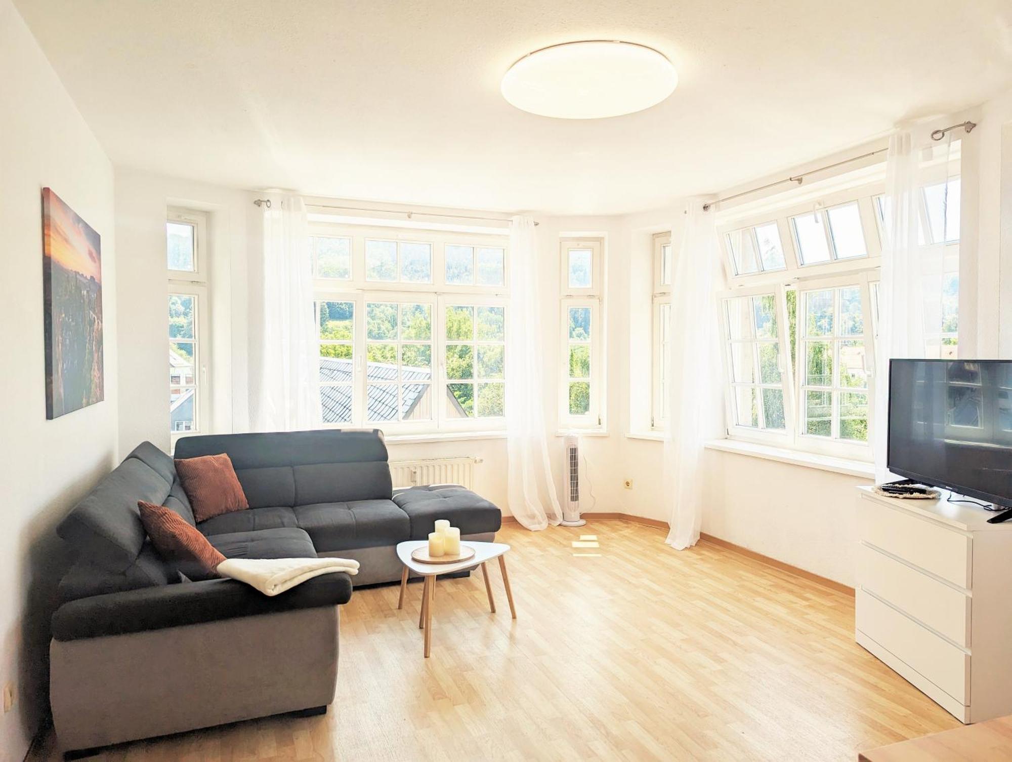 Hw3 - Urlaubsmagie - Helle, Grosse Wohnung Mit Pool Sebnitz Exteriör bild
